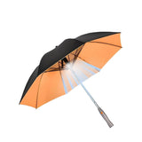 Portable Umbrella for Outdoor Protection | Waterproof Materials 3-In-1 Umbrella with Fan and Sprayer Blue and White Cloud