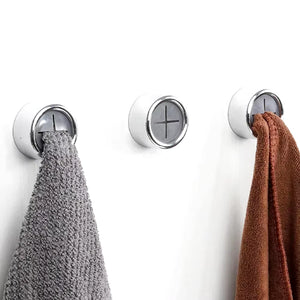 4PC Selfadhesive Towel Plug Support Wallmounted Nondrilling Bathroom Organizer Towel Hook Storage Shelf Bathroom Accessory