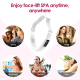 EMS V-Line Facial Lifting Device Hot Compress Face Slimming Machine Microcurrent Double Chin V Face Shaped Cheek Belt Machine