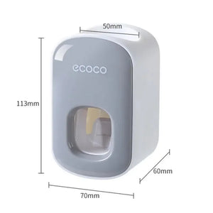 Automatic Toothpaste Dispenser Squeezers Toothpaste Tooth Dust-Proof Toothbrush Holder Wall Mount Stand Bathroom Accessories Set