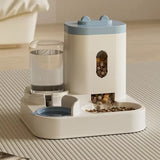 2 in 1 Automatic Cat Dog Device Food Dispenser Gravity Pet Feeder Water Dispenser Pet Bowl Basin Pet Supplies Cat Food Bowl