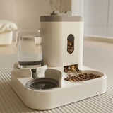 2 in 1 Automatic Cat Dog Device Food Dispenser Gravity Pet Feeder Water Dispenser Pet Bowl Basin Pet Supplies Cat Food Bowl