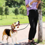 Durable Automatic Retractable Pet Puppy Cat Traction Rope with Rechargeable LED Light Walking Dog Belt Leash