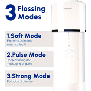 Retractable Portable Electric Teeth Irrigator IPX7 Waterproof Oral Irrigator Prevents Periodontal Disease Oral Hygiene Cleaning