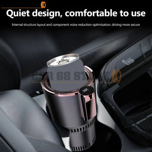 DC 12V Warmer Cooler Smart Car Cup Car Heating Cooling Cup 2-In-1 Car Office Cup Mug Holder Cooling Beverage Travel Drinks Cans