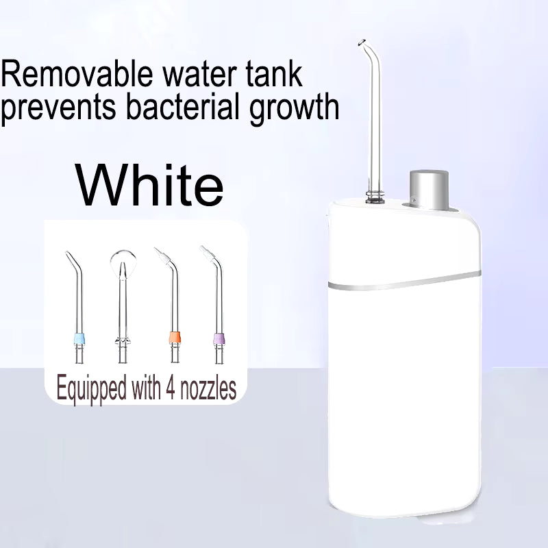 Retractable Portable Electric Teeth Irrigator IPX7 Waterproof Oral Irrigator Prevents Periodontal Disease Oral Hygiene Cleaning