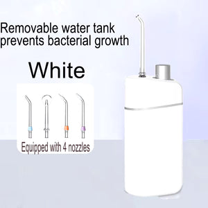 Retractable Portable Electric Teeth Irrigator IPX7 Waterproof Oral Irrigator Prevents Periodontal Disease Oral Hygiene Cleaning