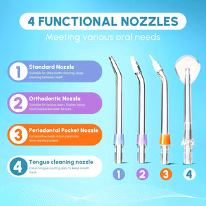 Retractable Portable Electric Teeth Irrigator IPX7 Waterproof Oral Irrigator Prevents Periodontal Disease Oral Hygiene Cleaning