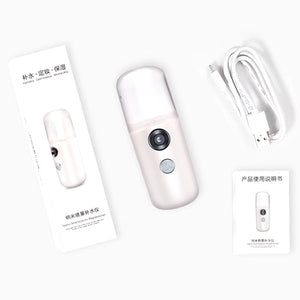 30Ml Mini Facial Sprayer Electric Essential Oil Humidifier USB Charging Purifier Aroma Mist Face Moisturizing Steamer