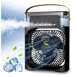 Household Air Humidifier, Portable Fan, Air Conditioner, USB Electric Fan, LED Night Light, Water Mist Fun Three in One Usb Fan