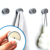 4PC Selfadhesive Towel Plug Support Wallmounted Nondrilling Bathroom Organizer Towel Hook Storage Shelf Bathroom Accessory