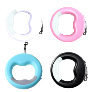 Durable Automatic Retractable Pet Puppy Cat Traction Rope with Rechargeable LED Light Walking Dog Belt Leash