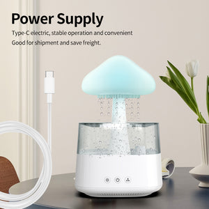 Rain Humidifier Mushroom Humidifier Rain Cloud Humidifier Water Drop Humidifier