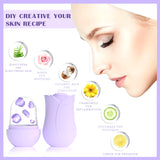 Rose Shape Silicone Ice Balls Face Massager Facial Roller Reduce Acne Skin Care Beauty Lifting Contouring Tool