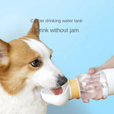 2 in 1 Pet Dog Water Bottle Feeder Bowl Portable Water Food Bottle Pets Outdoor Travel Drinking Dog Bowls Water Bowl for Dogs