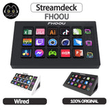 Streamdeck Mini Visual Keyboard 15Keys Stream Deck LCD Button Live Content Creation Controller Custom Button for Win/Macos Gifts