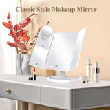 Makeup Mirror Vanity Mirror with Lights 2X 3X 10X Magnification Lighted Makeup Mirror Touch Control Trifold Makeup Mirror Women