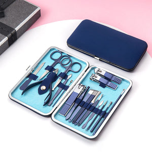 18-Piece Manicure Beauty Set Stainless Steel Nail Clippers Beauty Tools