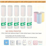 Portable Mini Printer Thermal Stickers Paper Inkless Bluetooth Wireless BT 200Dpi Imprimante Android IOS Portable Label Printer