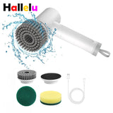 Wireless Electric Cleaning Brush Housework Kitchen Dishwashing Brush Bathtub Tile Professional Cleaning Brush Labor Saving