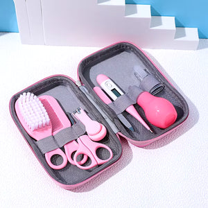 Newborn 8Pcs/Set Baby Health Care Nail Hair Thermometer Grooming Brush Kit Care Baby Essentials Newborn Material Safety