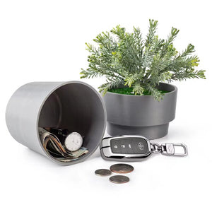 Large Flower Pot Hidden Safe Lock Box Surprise Secret Hideaway Plant Stash Hide Money, Keys, Jewlery Organizer Other Valuables