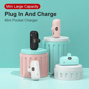 Small Portable Charger Powerbank Mini Power Bank Mini Powerbank 5000Mah Powerbank for Xiaomi Huawei Iphone