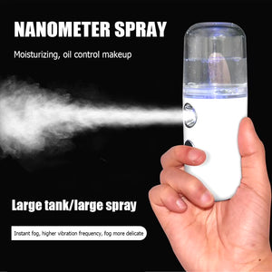 30Ml Mini Facial Sprayer Electric Essential Oil Humidifier USB Charging Purifier Aroma Mist Face Moisturizing Steamer