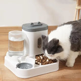 2 in 1 Automatic Cat Dog Device Food Dispenser Gravity Pet Feeder Water Dispenser Pet Bowl Basin Pet Supplies Cat Food Bowl