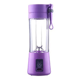 380Ml 6 Blades Portable Electric Fruit Juicer Home USB Rechargeable Smoothie Maker Blenders Machine Sports Bottle Juicing Cup