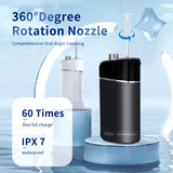 Retractable Portable Electric Teeth Irrigator IPX7 Waterproof Oral Irrigator Prevents Periodontal Disease Oral Hygiene Cleaning