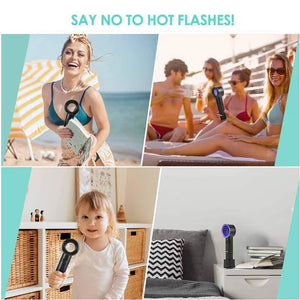 USB Rechargeable Bladeless No Leaf Fan Handheld Mini Cooler Fan Electronic Gadgets Smart Gadgets USB Gadget Fan Desktop for Home